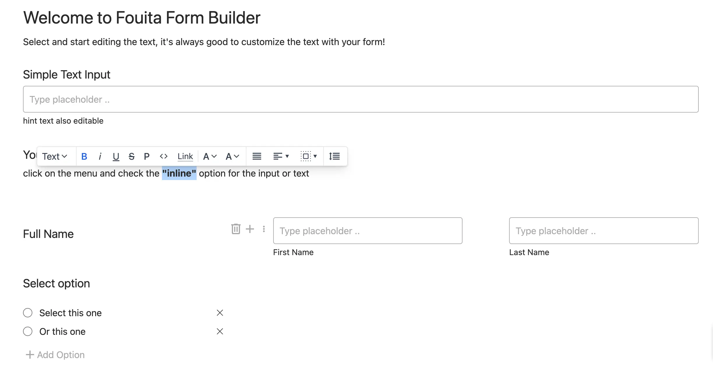 Form Builder With Svelte & Tailwindcss